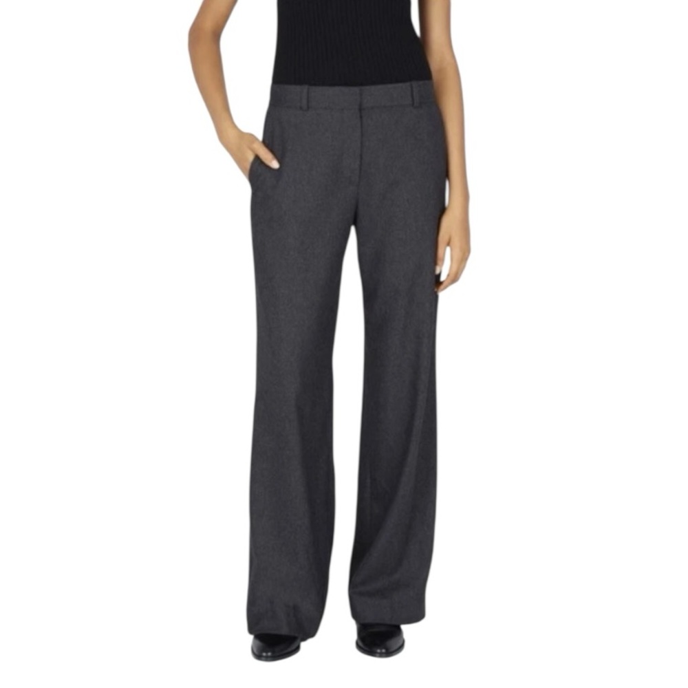 EVERLANE The Premium Wool Flannel Full Leg Pant size 8